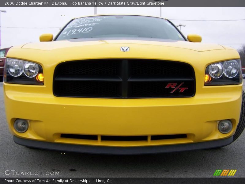 Top Banana Yellow / Dark Slate Gray/Light Graystone 2006 Dodge Charger R/T Daytona