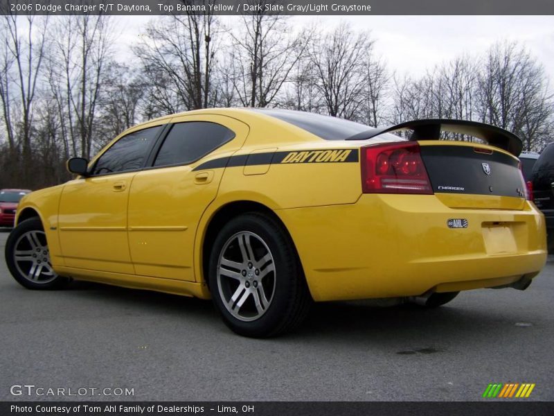 Top Banana Yellow / Dark Slate Gray/Light Graystone 2006 Dodge Charger R/T Daytona