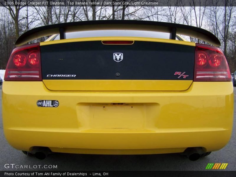 Top Banana Yellow / Dark Slate Gray/Light Graystone 2006 Dodge Charger R/T Daytona