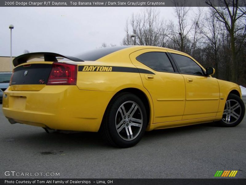 Top Banana Yellow / Dark Slate Gray/Light Graystone 2006 Dodge Charger R/T Daytona