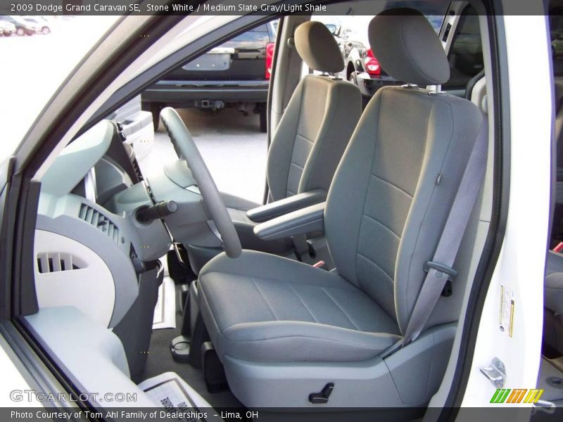 Stone White / Medium Slate Gray/Light Shale 2009 Dodge Grand Caravan SE