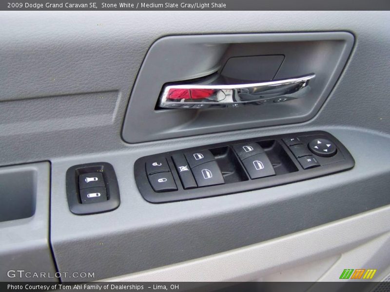 Stone White / Medium Slate Gray/Light Shale 2009 Dodge Grand Caravan SE