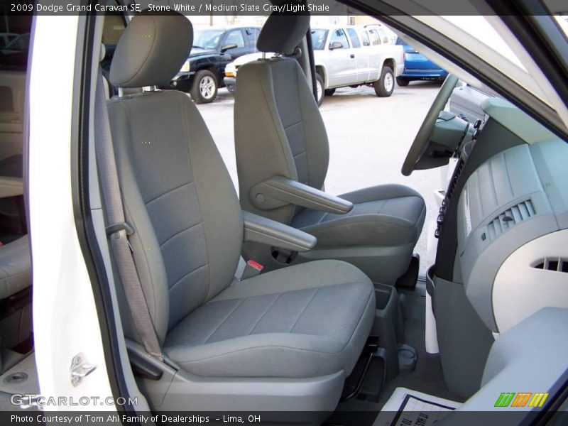 Stone White / Medium Slate Gray/Light Shale 2009 Dodge Grand Caravan SE