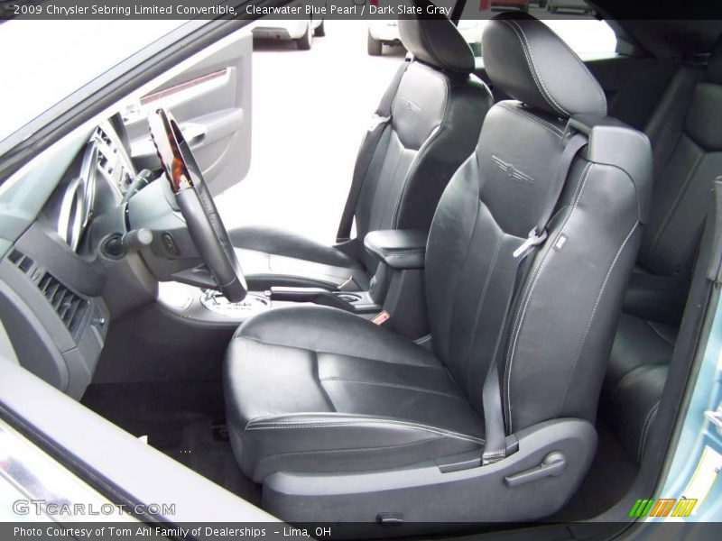 Clearwater Blue Pearl / Dark Slate Gray 2009 Chrysler Sebring Limited Convertible