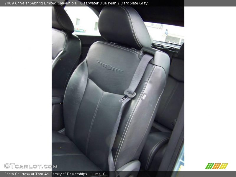 Clearwater Blue Pearl / Dark Slate Gray 2009 Chrysler Sebring Limited Convertible