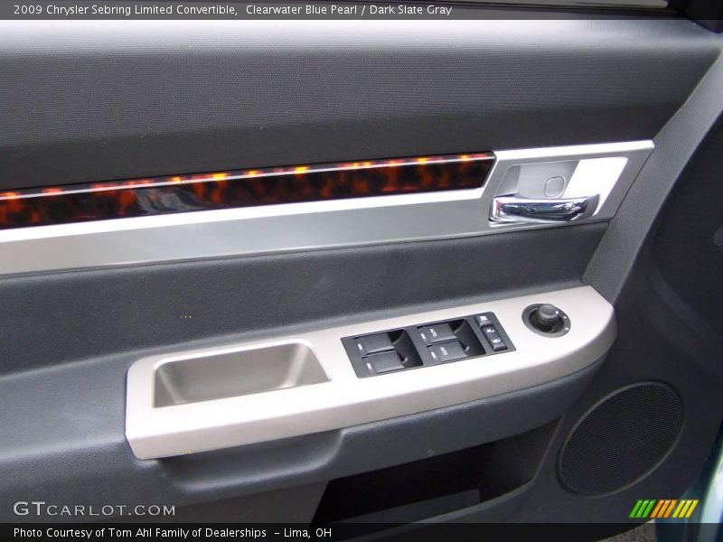 Clearwater Blue Pearl / Dark Slate Gray 2009 Chrysler Sebring Limited Convertible
