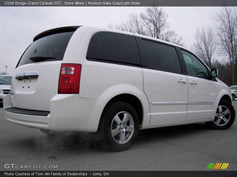 Stone White / Medium Slate Gray/Light Shale 2008 Dodge Grand Caravan SXT