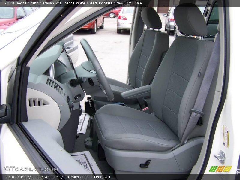 Stone White / Medium Slate Gray/Light Shale 2008 Dodge Grand Caravan SXT