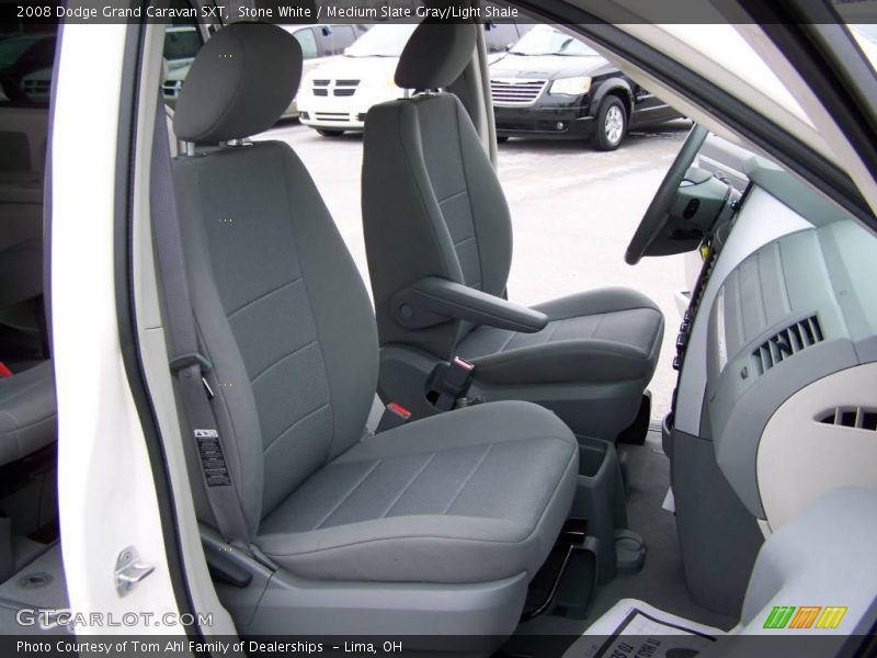 Stone White / Medium Slate Gray/Light Shale 2008 Dodge Grand Caravan SXT