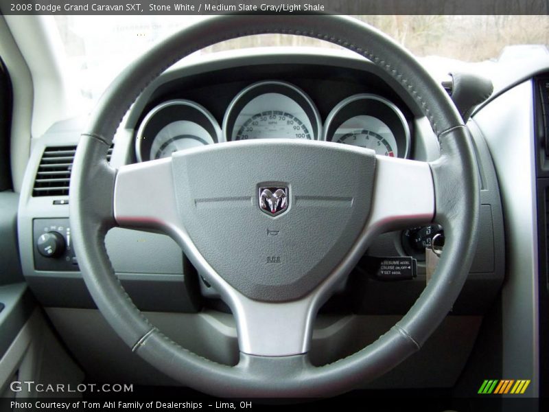 Stone White / Medium Slate Gray/Light Shale 2008 Dodge Grand Caravan SXT