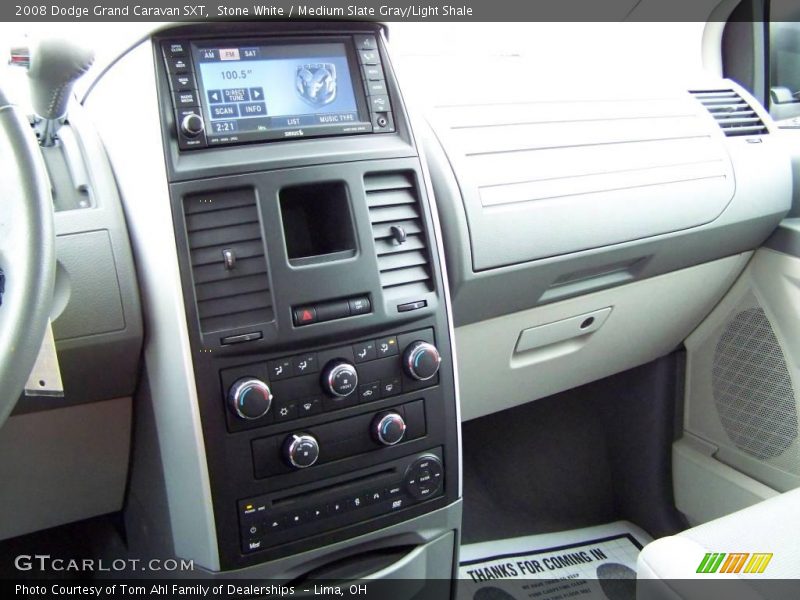 Stone White / Medium Slate Gray/Light Shale 2008 Dodge Grand Caravan SXT
