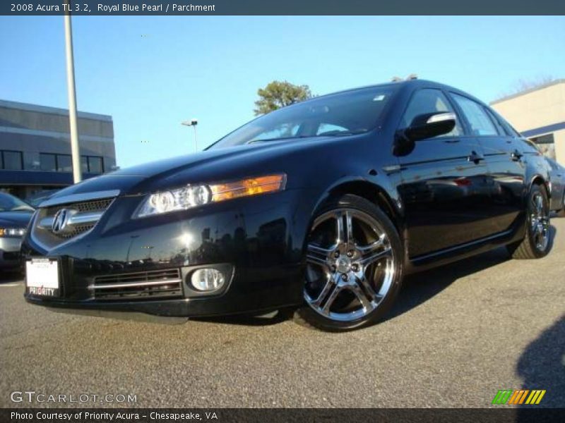 Royal Blue Pearl / Parchment 2008 Acura TL 3.2