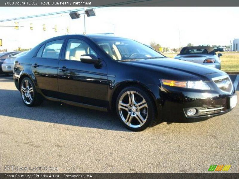 Royal Blue Pearl / Parchment 2008 Acura TL 3.2