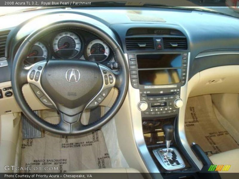 Royal Blue Pearl / Parchment 2008 Acura TL 3.2