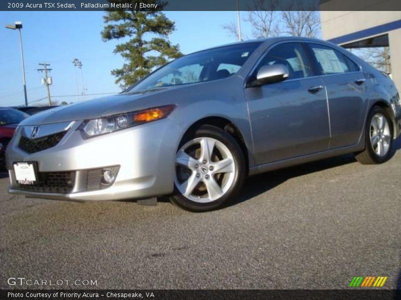 Palladium Metallic / Ebony 2009 Acura TSX Sedan