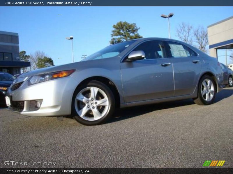 Palladium Metallic / Ebony 2009 Acura TSX Sedan