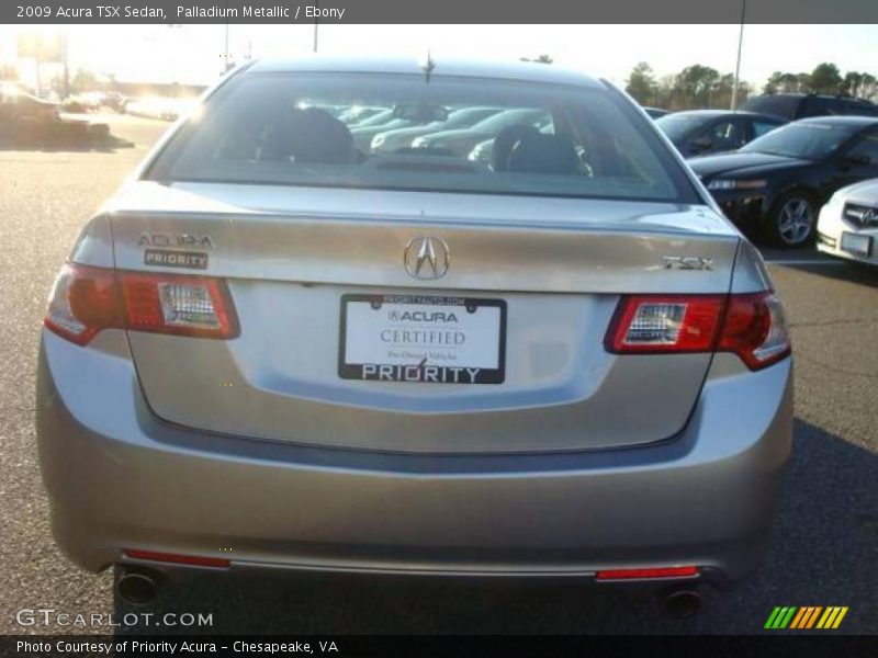 Palladium Metallic / Ebony 2009 Acura TSX Sedan