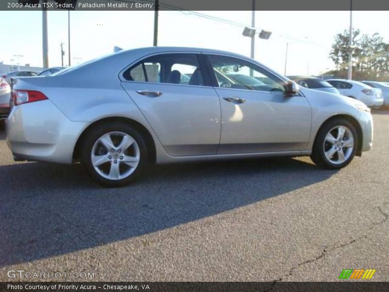 Palladium Metallic / Ebony 2009 Acura TSX Sedan