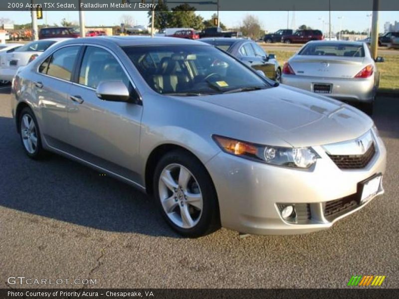 Palladium Metallic / Ebony 2009 Acura TSX Sedan
