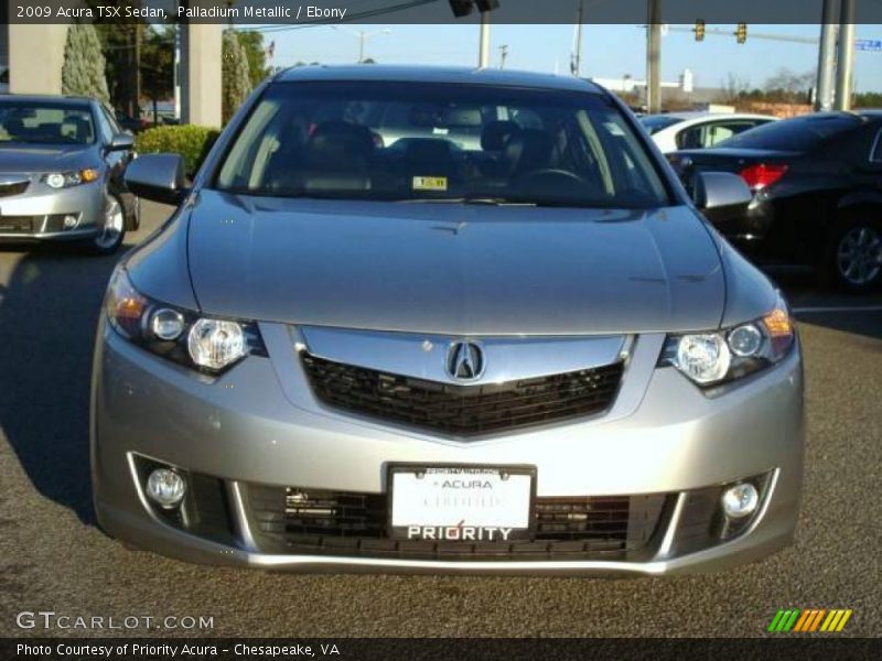 Palladium Metallic / Ebony 2009 Acura TSX Sedan