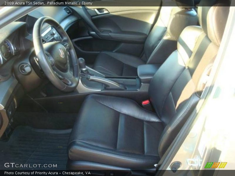 Palladium Metallic / Ebony 2009 Acura TSX Sedan