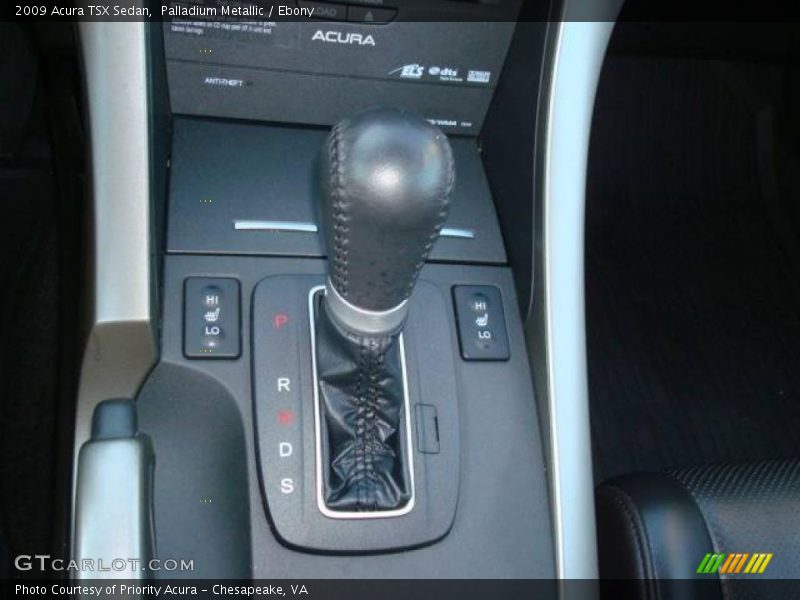Palladium Metallic / Ebony 2009 Acura TSX Sedan