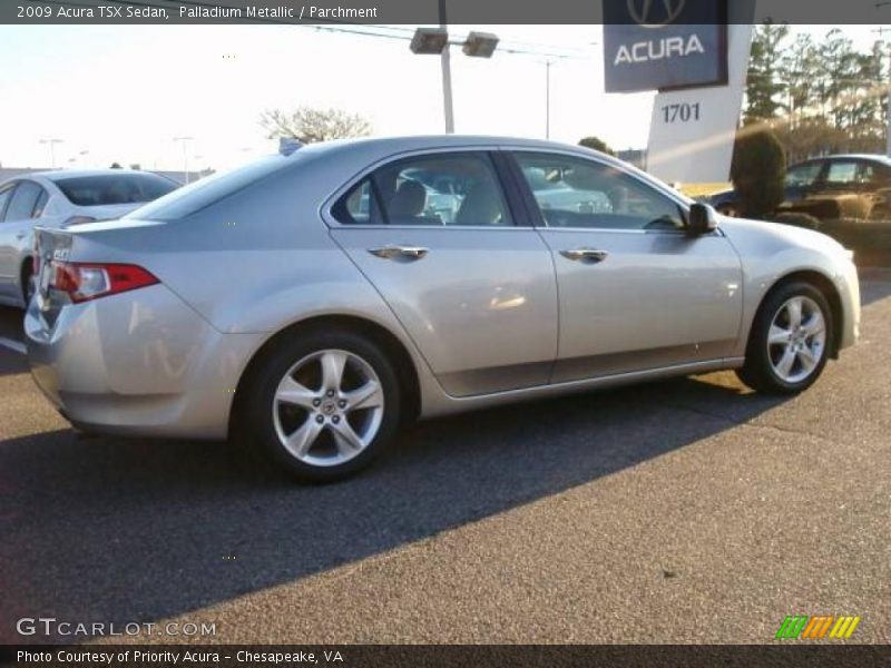 Palladium Metallic / Parchment 2009 Acura TSX Sedan