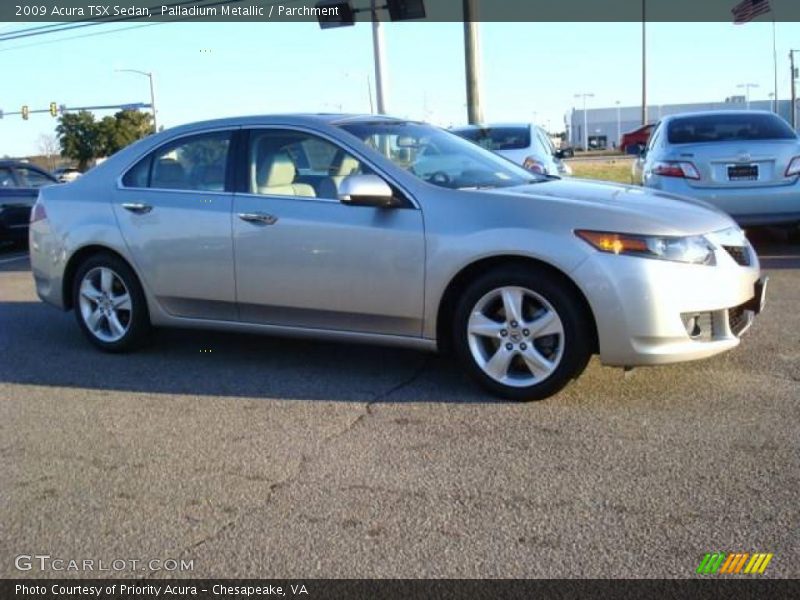 Palladium Metallic / Parchment 2009 Acura TSX Sedan