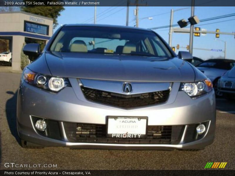 Palladium Metallic / Parchment 2009 Acura TSX Sedan