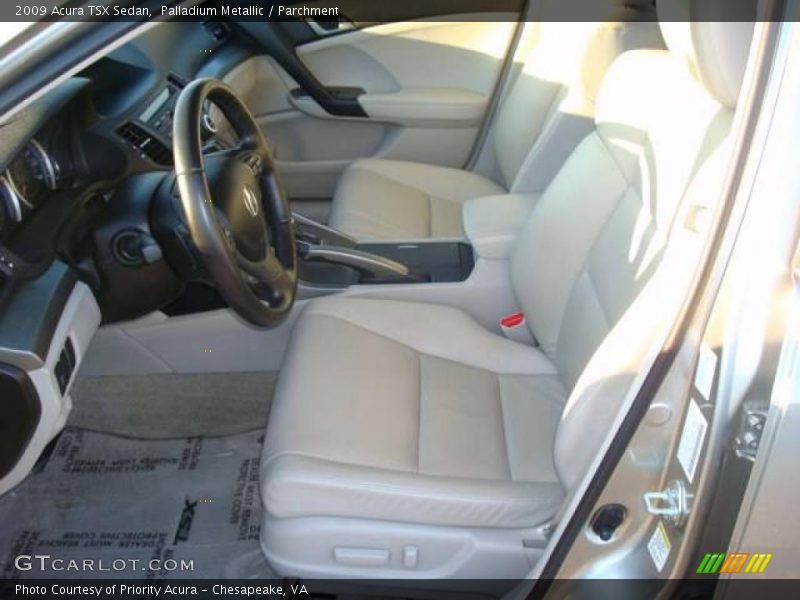 Palladium Metallic / Parchment 2009 Acura TSX Sedan