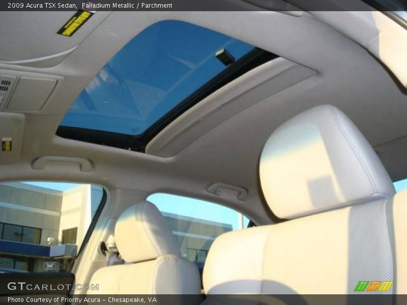 Palladium Metallic / Parchment 2009 Acura TSX Sedan