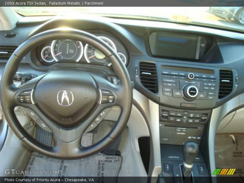 Palladium Metallic / Parchment 2009 Acura TSX Sedan