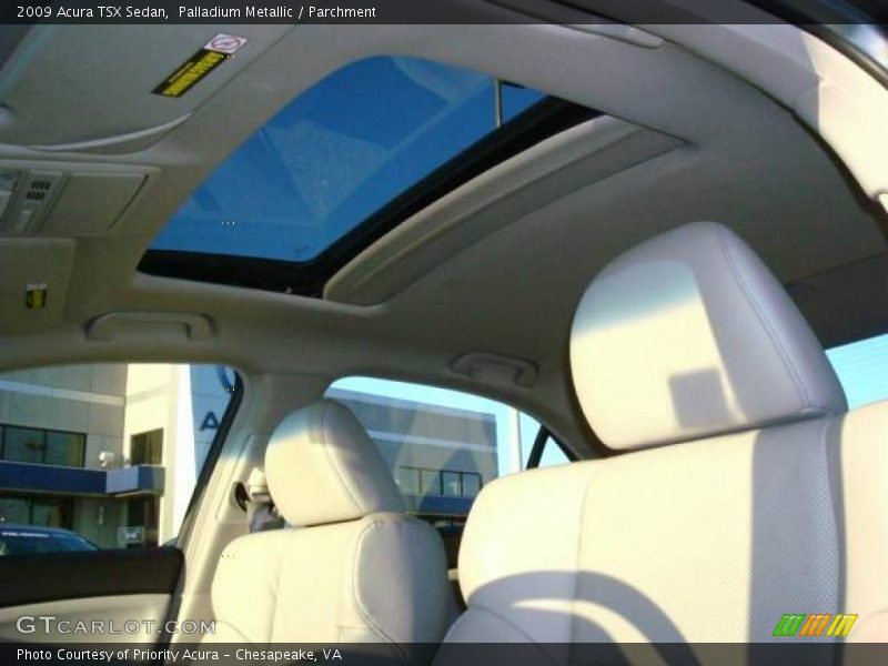 Palladium Metallic / Parchment 2009 Acura TSX Sedan