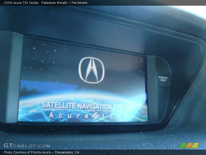 Palladium Metallic / Parchment 2009 Acura TSX Sedan