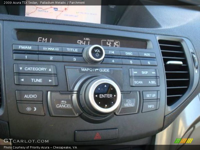 Palladium Metallic / Parchment 2009 Acura TSX Sedan