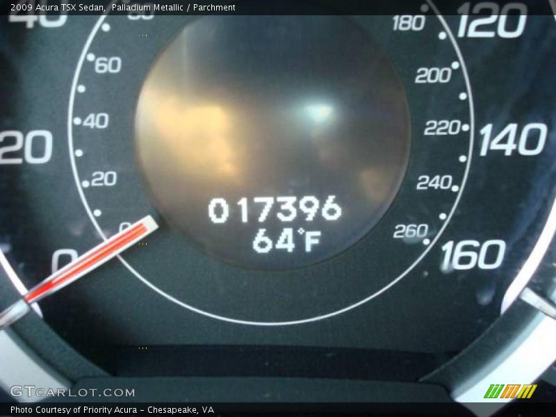 Palladium Metallic / Parchment 2009 Acura TSX Sedan