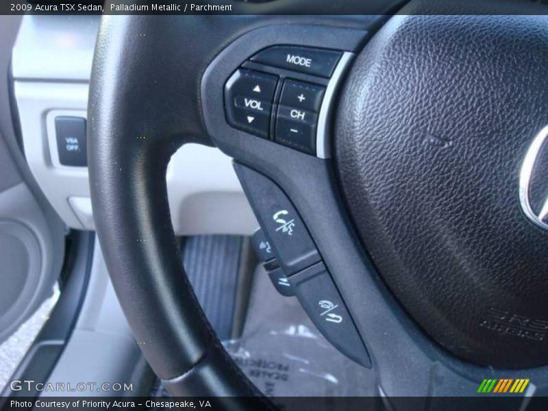 Palladium Metallic / Parchment 2009 Acura TSX Sedan