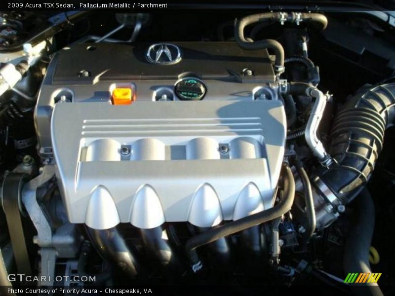 Palladium Metallic / Parchment 2009 Acura TSX Sedan