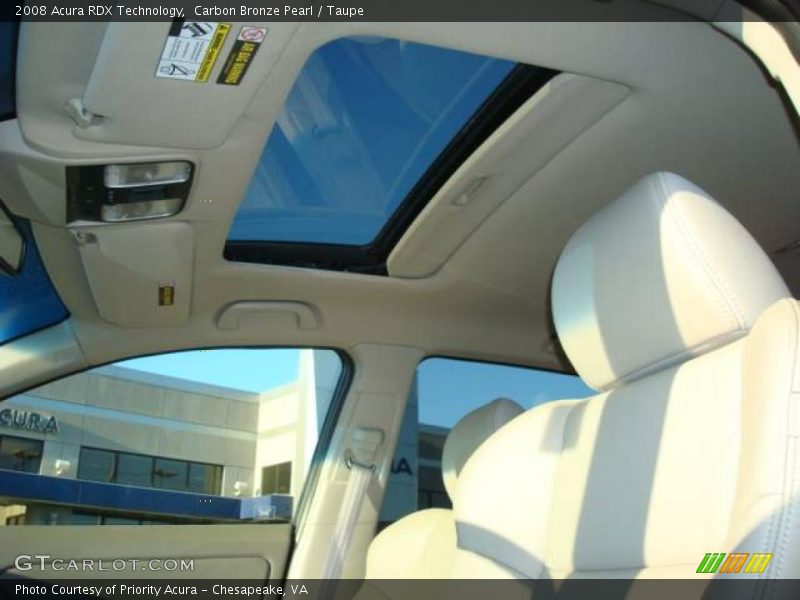 Carbon Bronze Pearl / Taupe 2008 Acura RDX Technology