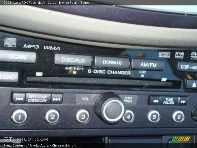 Carbon Bronze Pearl / Taupe 2008 Acura RDX Technology