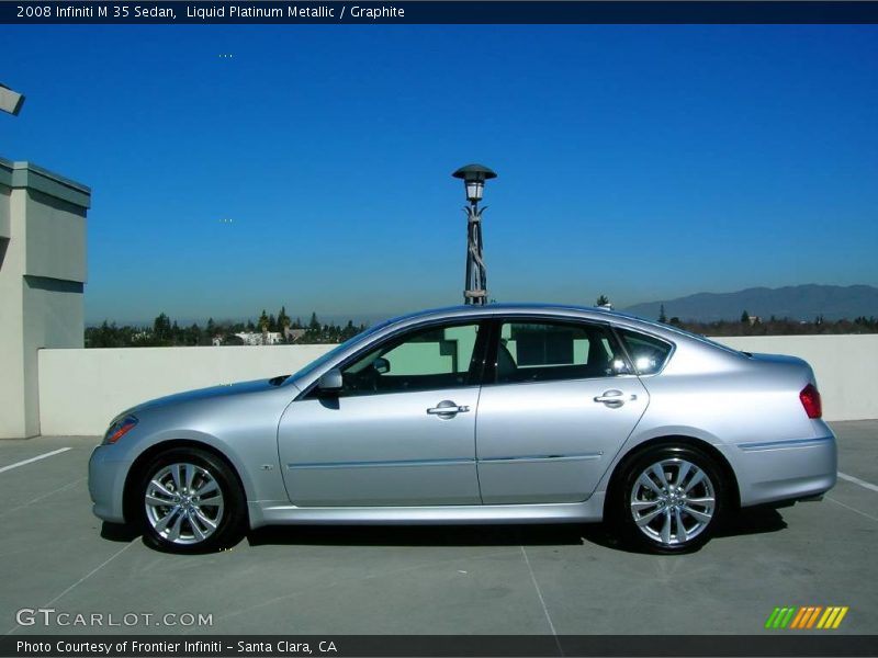 Liquid Platinum Metallic / Graphite 2008 Infiniti M 35 Sedan