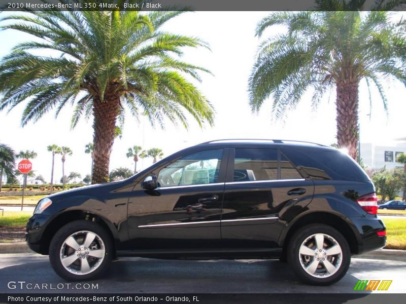 Black / Black 2010 Mercedes-Benz ML 350 4Matic