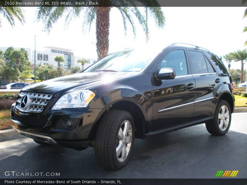 Black / Black 2010 Mercedes-Benz ML 350 4Matic