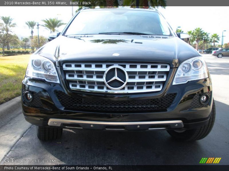 Black / Black 2010 Mercedes-Benz ML 350 4Matic