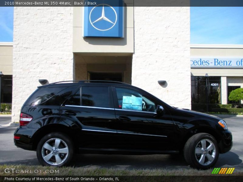 Black / Black 2010 Mercedes-Benz ML 350 4Matic