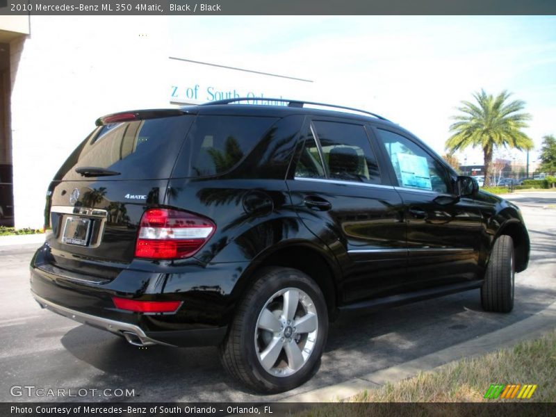 Black / Black 2010 Mercedes-Benz ML 350 4Matic