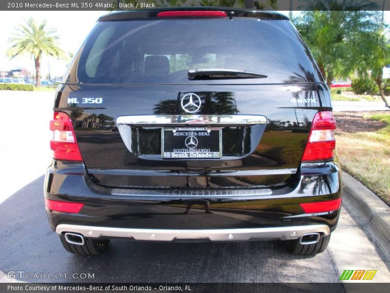 Black / Black 2010 Mercedes-Benz ML 350 4Matic