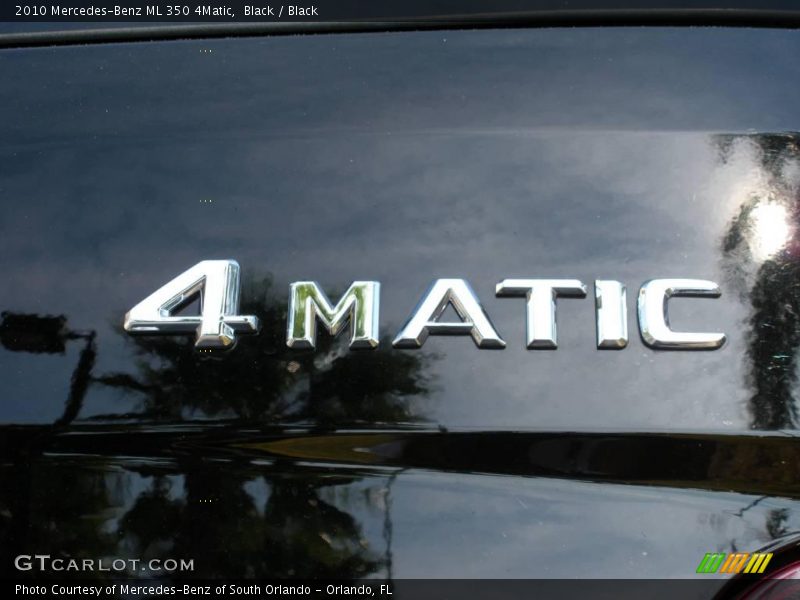 Black / Black 2010 Mercedes-Benz ML 350 4Matic