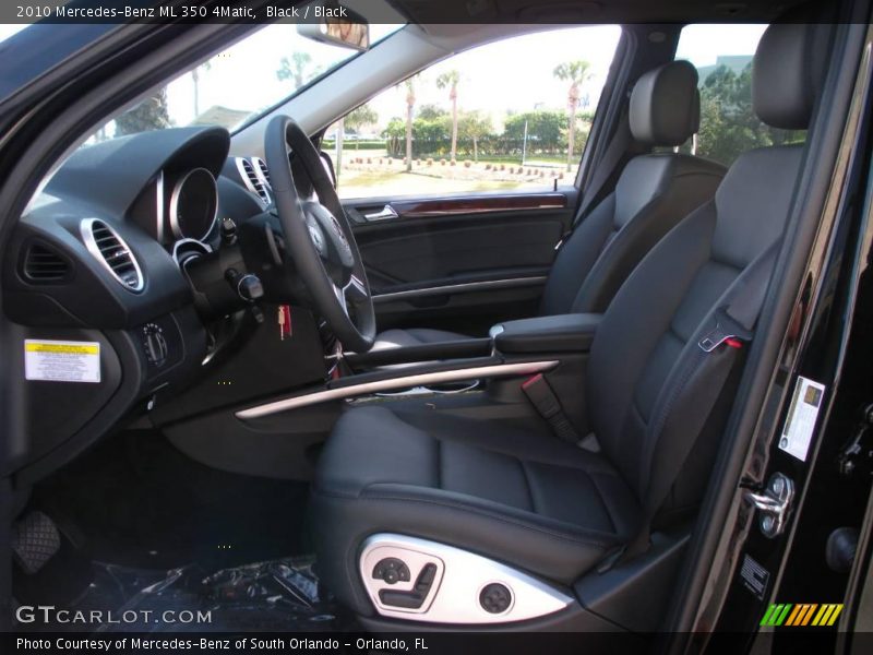 Black / Black 2010 Mercedes-Benz ML 350 4Matic