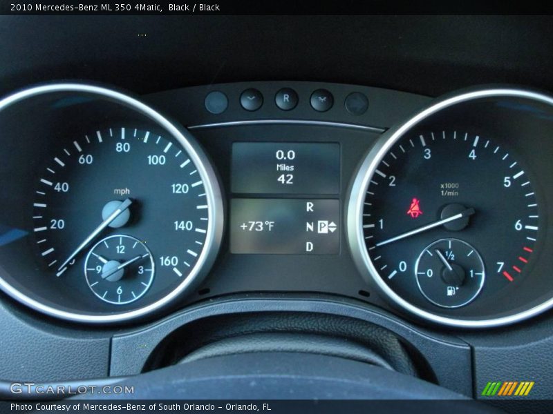 Black / Black 2010 Mercedes-Benz ML 350 4Matic